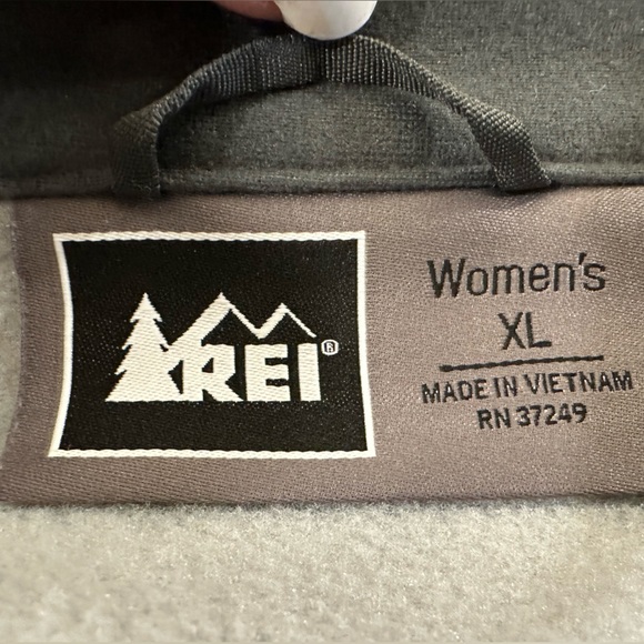REI Women’s Light Gray Full Zipper Jacket Coat~ Funnel Neck~Size XL~Ex Cond! - Picture 5 of 11